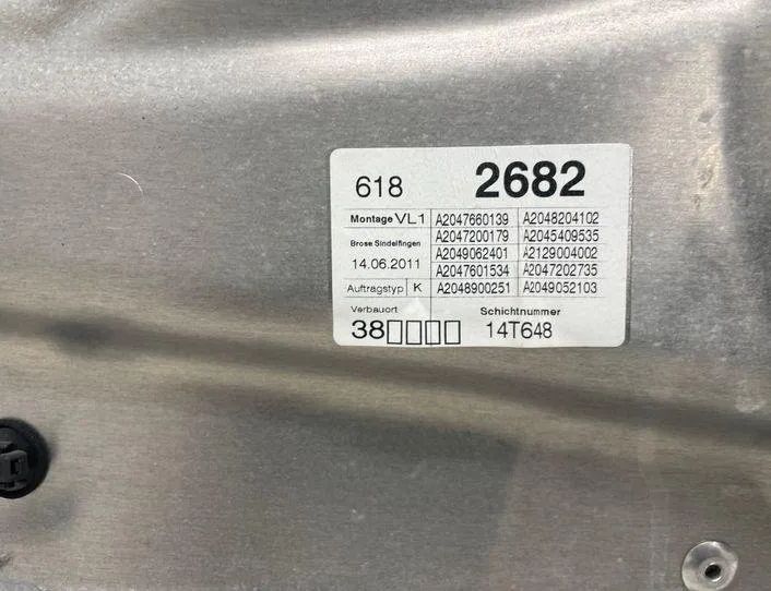 MERCEDES-BENZ C-Class W204/S204/C204 (2004-2015) Aizmugurējo kreiso durvju logu pacēlājs A2047660139,A2047200179,A2049062401 22158804