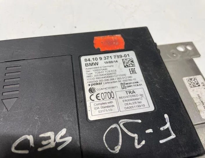 BMW 3 Series F30/F31 (2011-2020) Phone control unit 9371789 22165179