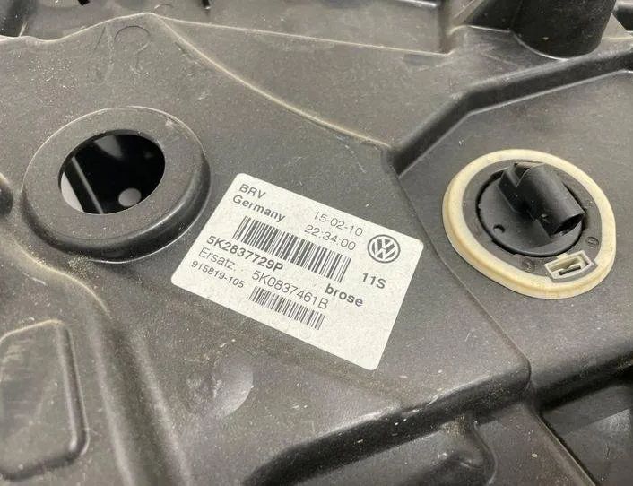 VOLKSWAGEN Golf 6 generation (2008-2015) Стеклоподъемник задней правой двери 5K2837729P 22187252