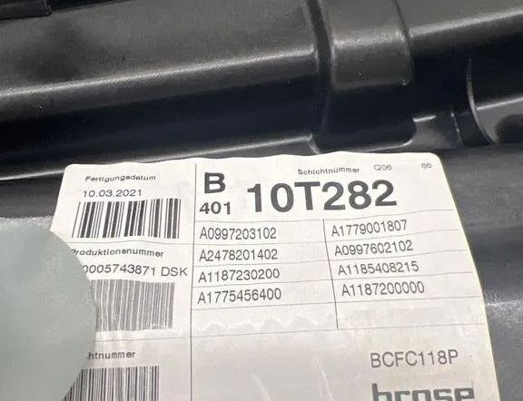 MERCEDES-BENZ CLA-Class C118 (2019-2023) Aizmugurējo kreiso durvju logu pacēlājs A0997203102 31988605