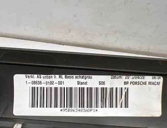 PORSCHE Macan 1 generation (2013-2023) Front Left Door Panel 95B863483A 32474988
