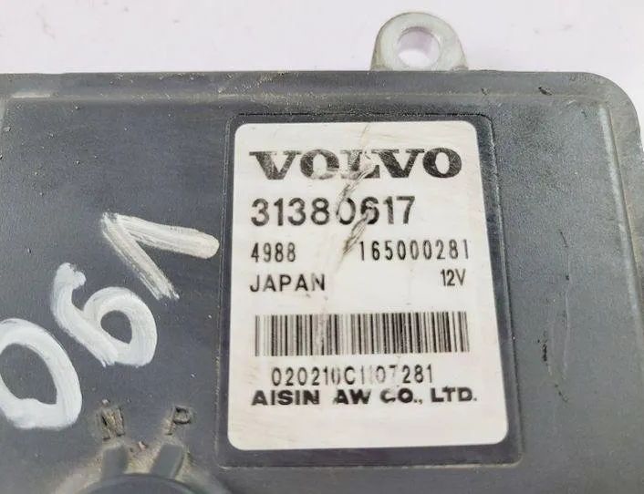 VOLVO S90 2 generation (2016-2023) Gearbox Control Unit 31380617,4988,165000281 24573004