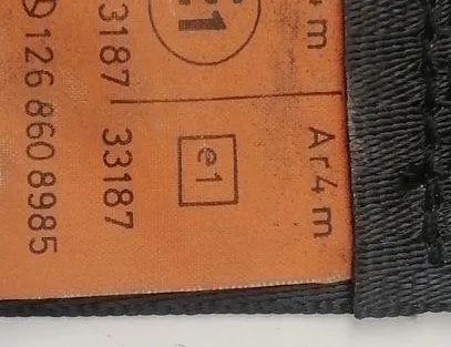 MERCEDES-BENZ W124 1 generation (1984-1994) Rear Right Seatbelt 0579692740,840810,1238680222 21223438