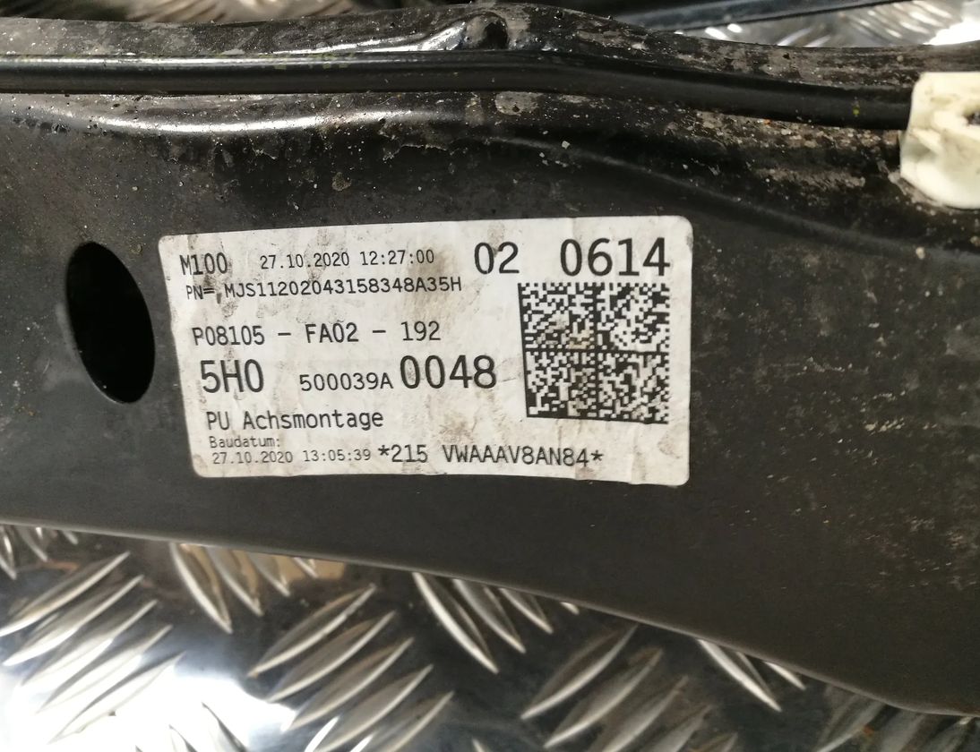 VOLKSWAGEN Golf 7 generation (2012-2024) Траверс задний 3Q0505235AC 12151617