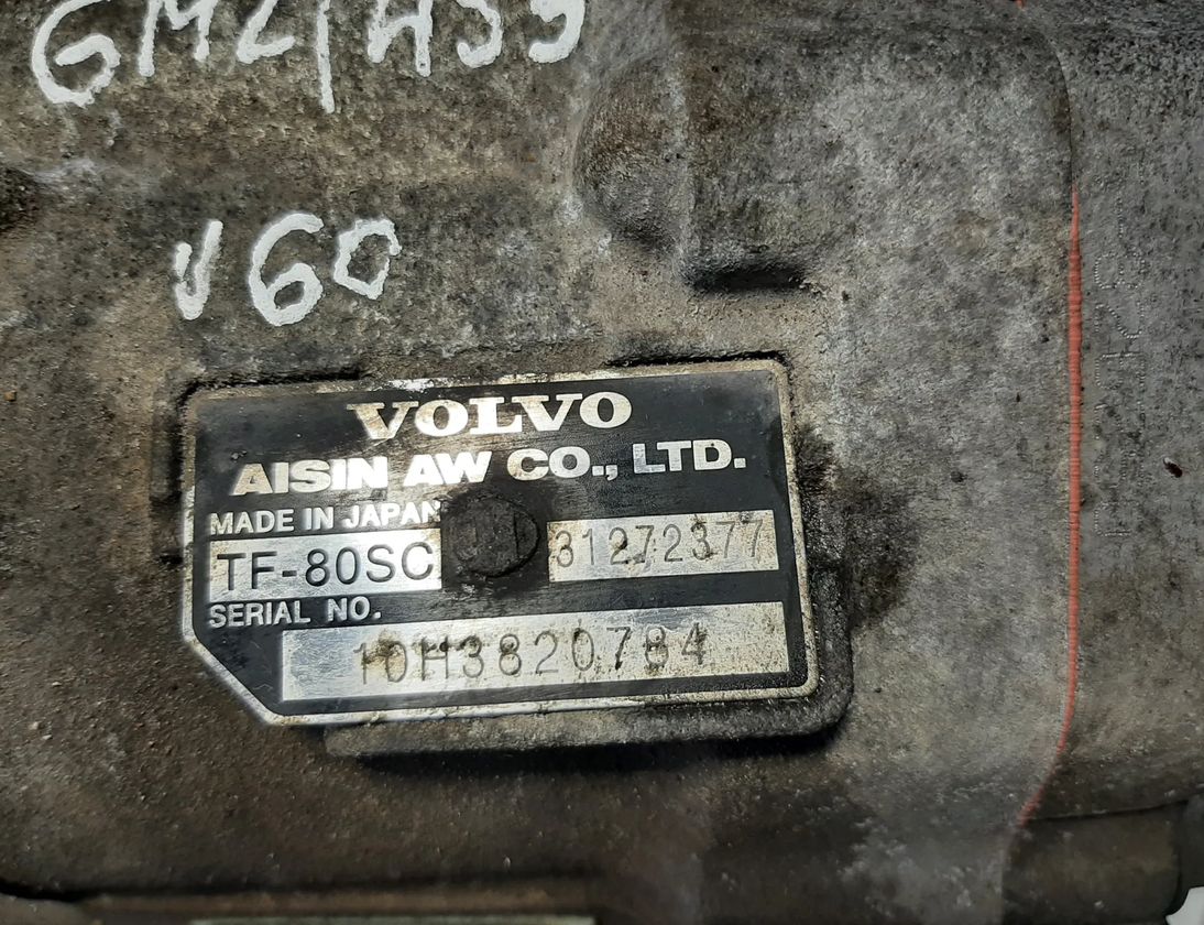 VOLVO V60 1 generation (2010-2020) Gearbox TF-80SC,30751946,P31272371,31272377 23976941