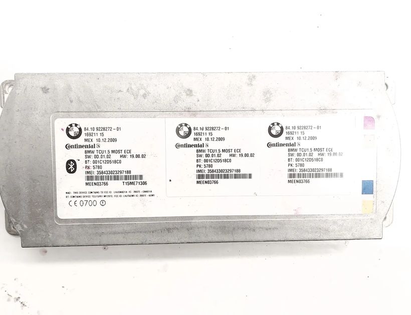 BMW 5 Series Gran Turismo F07 (2010-2017) Bluetooth Control Unit 9228272 28365946