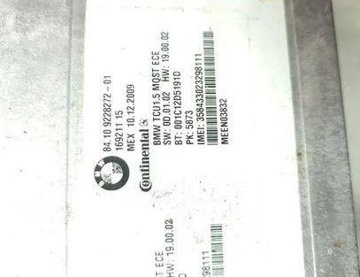 BMW 5 Series Gran Turismo F07 (2010-2017) Bluetooth Control Unit 9228272 25738224