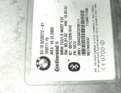 BMW 5 Series Gran Turismo F07 (2010-2017) Bluetooth Control Unit 9228272 25738224