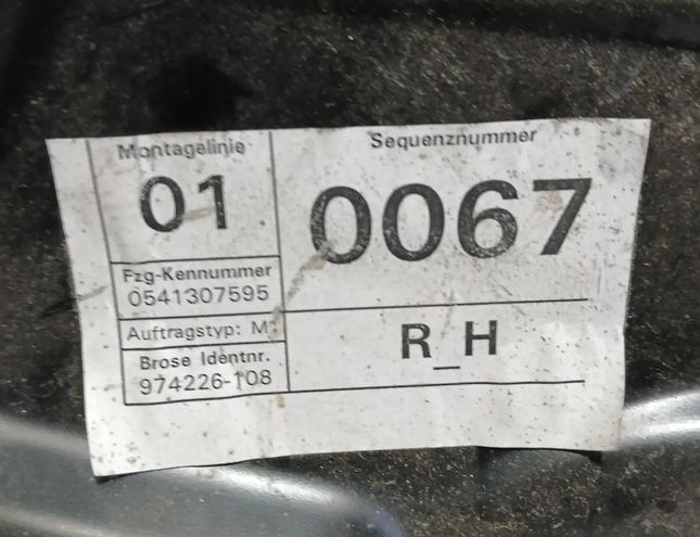 VOLKSWAGEN Passat B7 (2010-2015) Rear Right Door Window Regulator 3C4839756H,3405 29480948