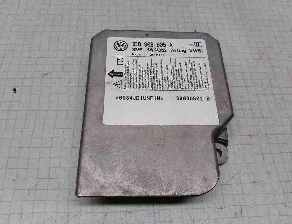 VOLKSWAGEN Bora 1 generation (1998-2005) Блок SRS 1C0909605A,5WK43122 32508944