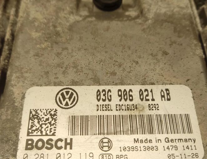 VOLKSWAGEN Passat B6 (2005-2010) Блок управления двигателем 03g906021ab 29012509