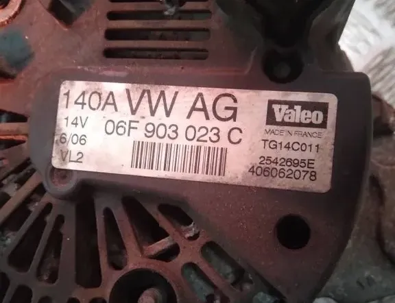 SEAT Toledo 3 generation (2004-2010) Alternator 06F903023C,2542695E,406062078,06F903023C,2542695E,406062078 33505456