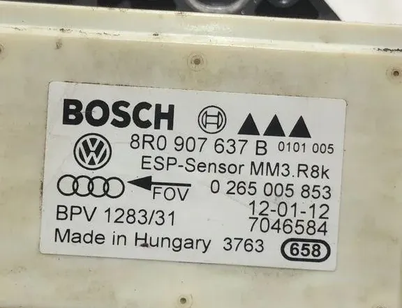 AUDI A5 Sportback 8T (2009-2011) Acceleration Sensor 7046584,8R0907637B 33315534