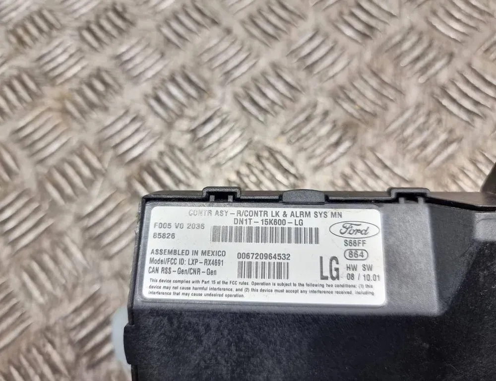 FORD Fiesta 7 generation (2017-2024) Comfort Control Unit DN1T15K600LG,F005V02036 33562104