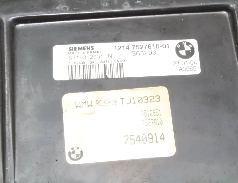 MINI Cooper R50 (2001-2006) Motora vadības bloks 118012001,7527610,12147527610 17510761