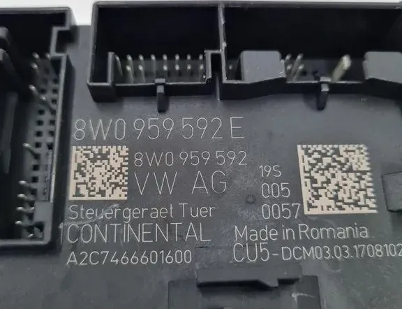 AUDI A4 B7/8E (2004-2008) Rear Right Door Control Unit 8W0959592E 33277010
