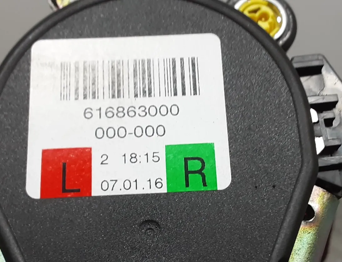 PORSCHE 911 991 (2011-2020) Priekšējā kreisā drošības josta 616863000 33520487