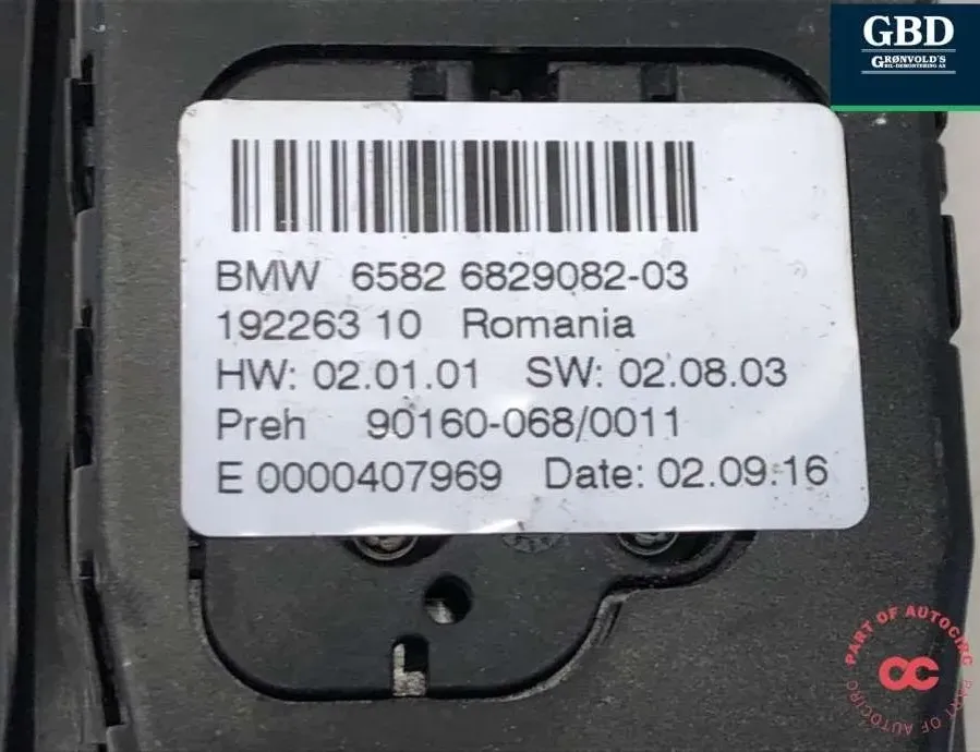 BMW X5 F15 (2013-2018) Navigation Display 65825a3b1e6,65826829082-03 32985607