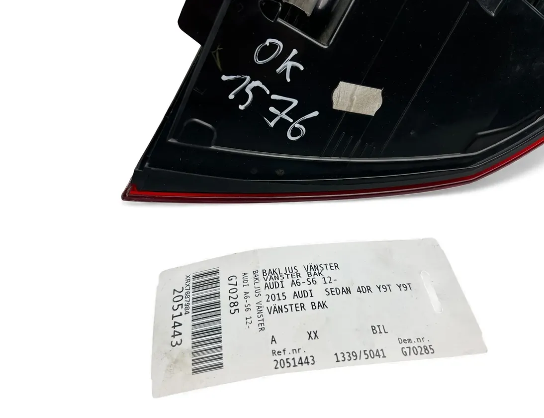 AUDI A6 C7/4G (2010-2020) Rear Left Taillight 4G5945095C 33506725