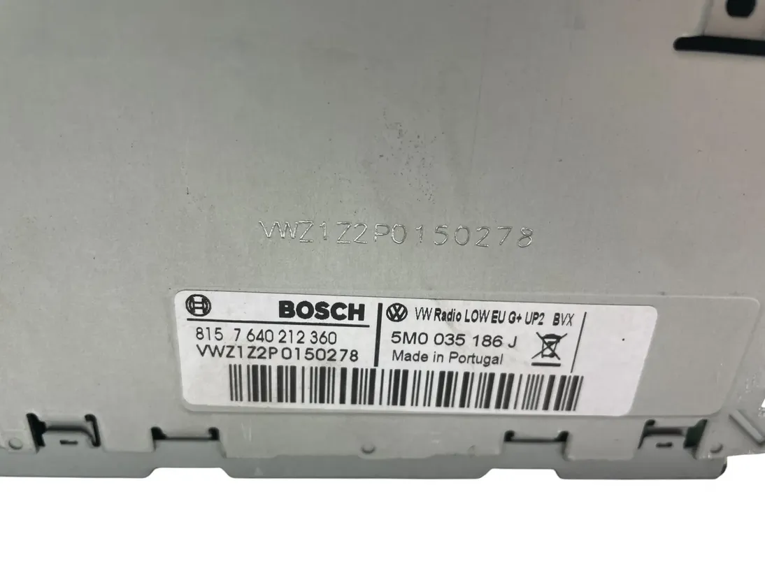 VOLKSWAGEN Tiguan 1 generation (2007-2017) Mūzikas atskaņotājs bez GPS/navigācijas 5M0035186J 33537411