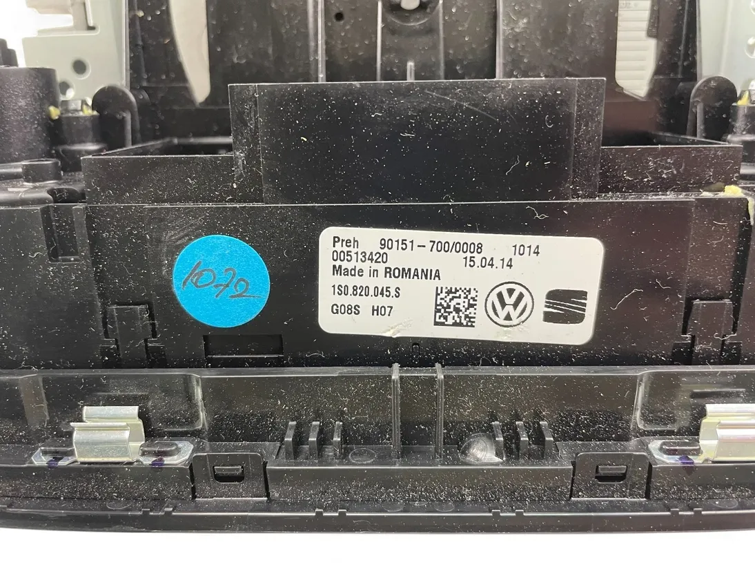 VOLKSWAGEN Up 1 generation (2011-2024) Mūzikas atskaņotājs bez GPS/navigācijas 1S0035156A 33537599