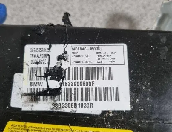 BMW 7 Series E38 (1994-2001) SRS передней правой двери 41822909800 33758528
