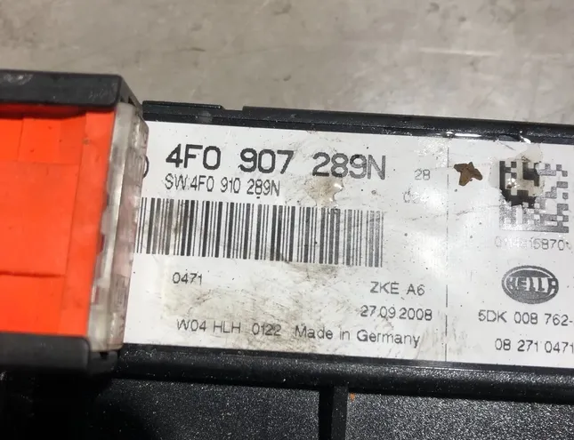 AUDI A6 C6/4F (2004-2011) Блок управления Комфорт 4F0907289N 33532583