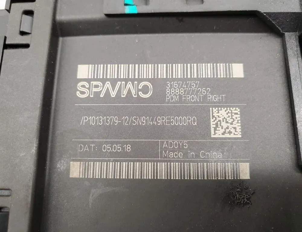 VOLVO XC60 2 generation (2017-2024) Front Left Door Window Regulator Motor 31674757 33456795