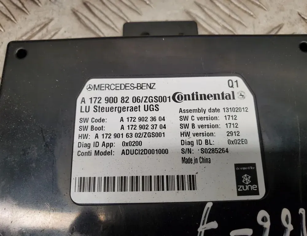 MERCEDES-BENZ GL-Class X166 (2012-2015) Citau veidu vadības bloki A1729023604 33488556