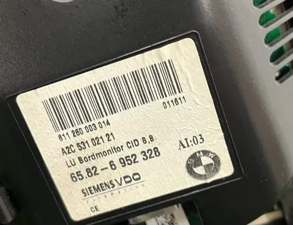 BMW 5 Series E60/E61 (2003-2010) Navigation Display A2C53102121,6952328 33921230