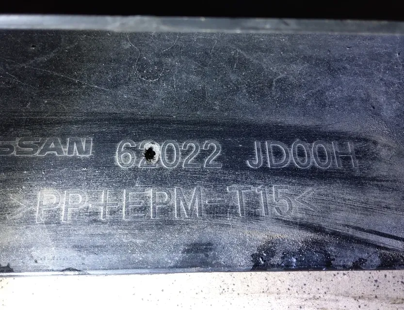 NISSAN Qashqai 1 generation (2007-2014) Priekšējais bamperis 62022JD00H 33515383