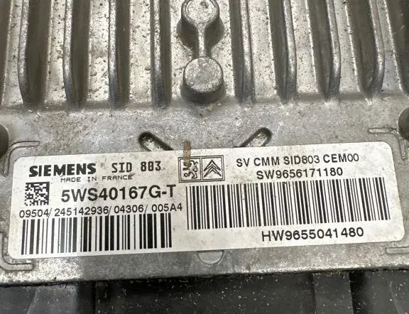 PEUGEOT 407 1 generation (2004-2010) Engine Control Unit ECU 9656171180,9655041480 33142516