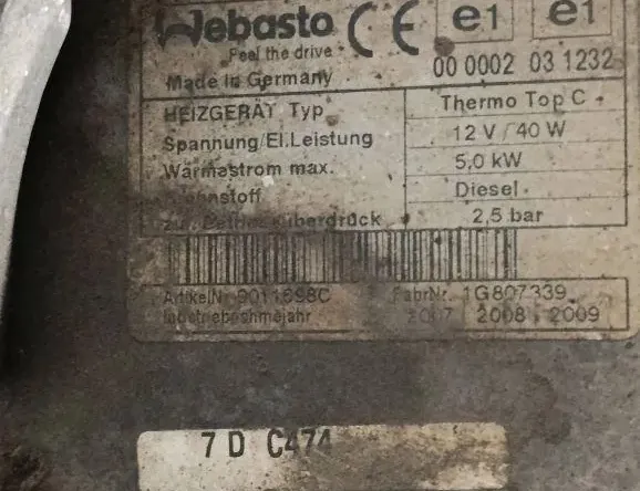 FIAT Ducato 3 generation (2006-2024) Автономный отопитель 000002021232,16807339 33255551