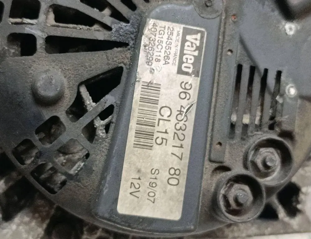 FIAT Scudo 2 generation (2007-2016) Ģenerators 2543526A,9646321780 33256651