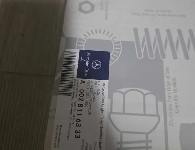 MERCEDES-BENZ ACTROS MP4 (2011-present) Priekšējā kreisā durvju spoguļa stikls A0028116333 34142718