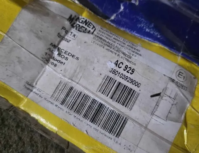 MERCEDES-BENZ ACTROS (1996-2002) Priekšējo kreiso durvju logu pacēlājs 350103929000,A0007200079,ac929 34283941