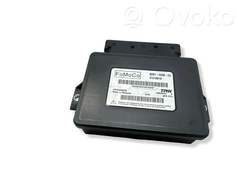 VOLVO XC60 1 generation (2008-2017) Блок управления ручным тормозом 6G912598CC 33565703