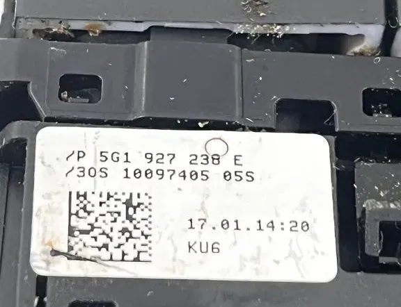 VOLKSWAGEN Golf 8 generation (2019-2023) Выключатель парктроников 5G1927238 33471071