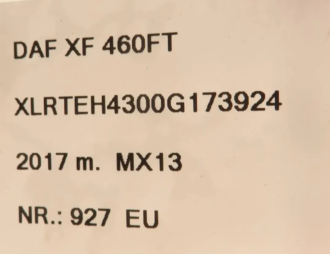 DAF XF (2012-present) Стекло боковых левых дверей 1950776 28649186