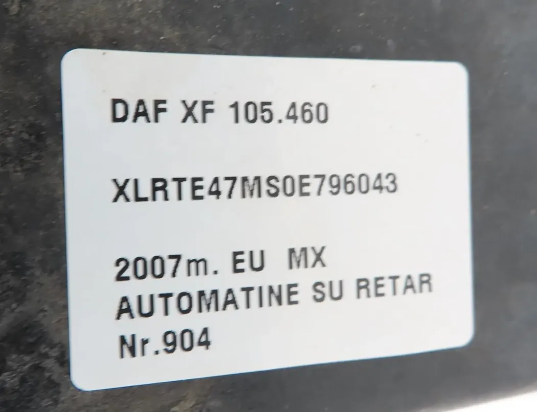 DAF XF (2012-present) KABĪNES SAGŪRAS SŪKNIS 33726766