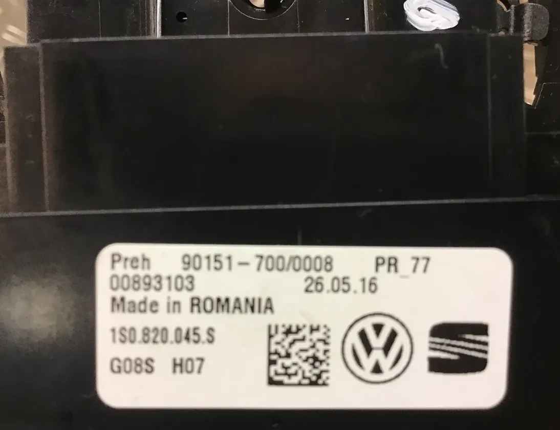 SEAT Mii 1 generation (2011-2023) Klimata kontroles modulis 1S0820045S 33524595