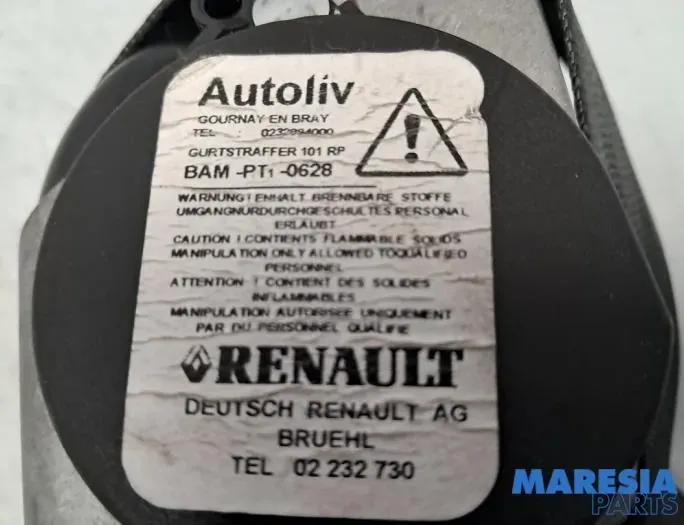 RENAULT Clio 4 generation (2012-2020) Front Right Seatbelt 868840454R,868843983R 33531328