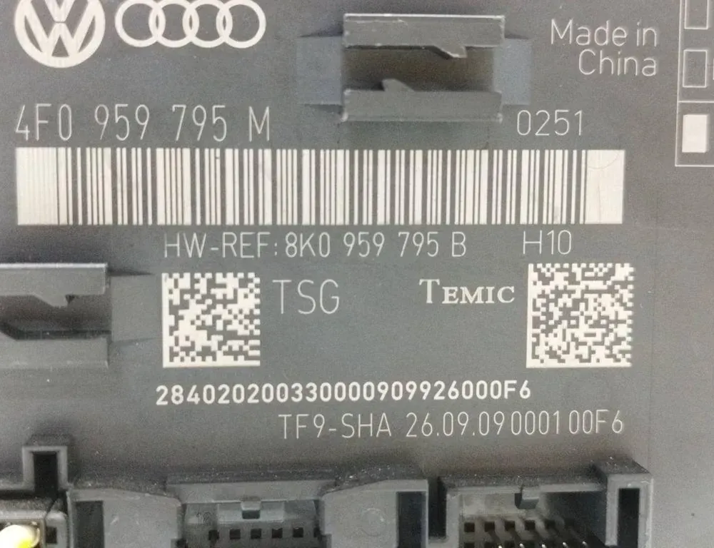 AUDI A4 allroad B8 (2009-2015) Rear Left Door Control Unit 8K0959795B 33534085