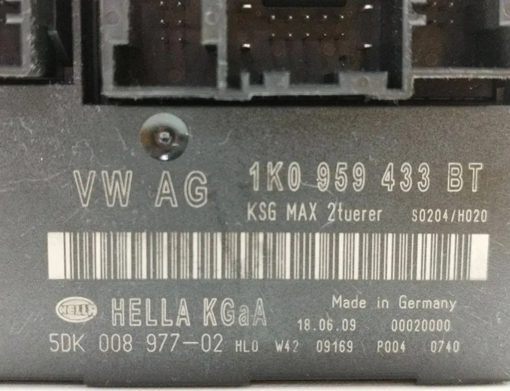 VOLKSWAGEN Touran 1 generation (2003-2015) Comfort Control Unit 1K0959433BT 33560782
