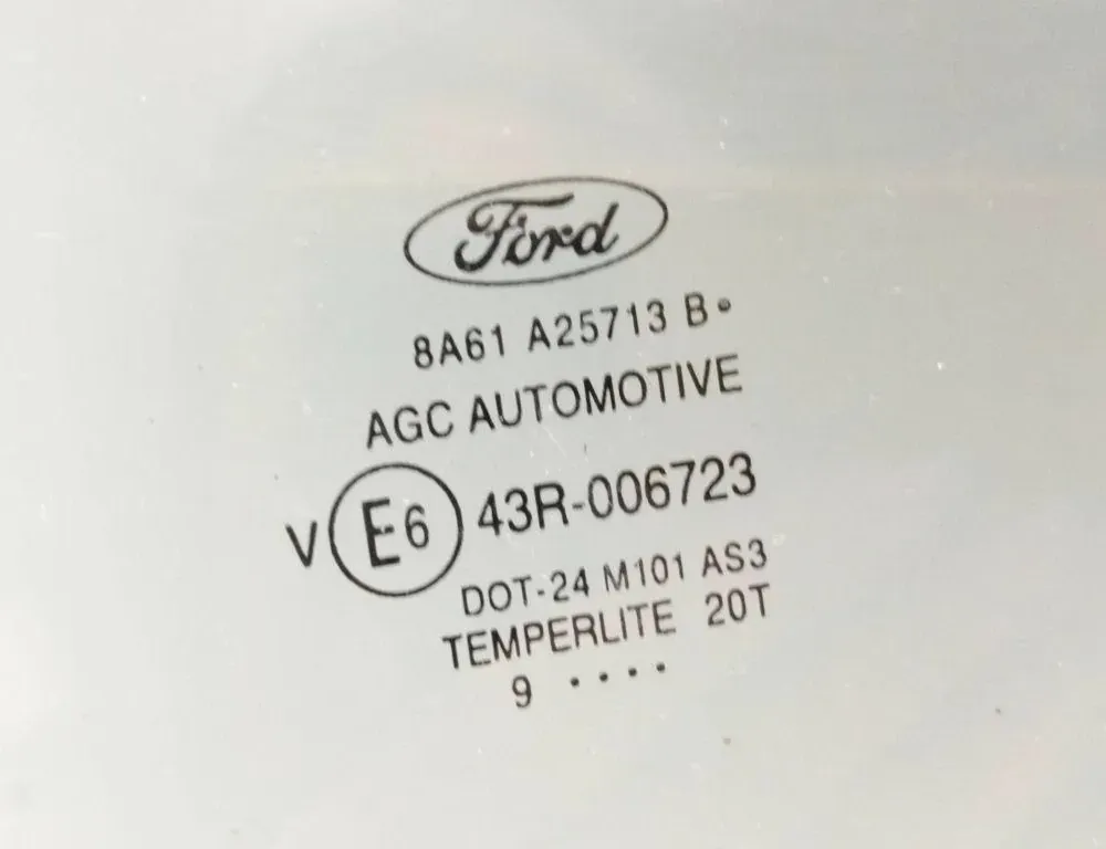 FORD Fiesta 6 generation (2008-2020) Rear Left Door Glass 8A61A25713B 33595153