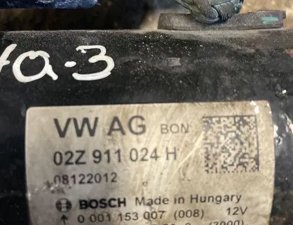 SKODA Superb 1 generation (2001-2008) Стартер 0001153007,02Z911024H 33227785