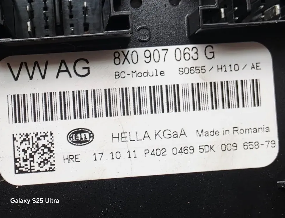 AUDI A1 8X (2010-2020) Comfort Control Unit 8X0907063G 33538998