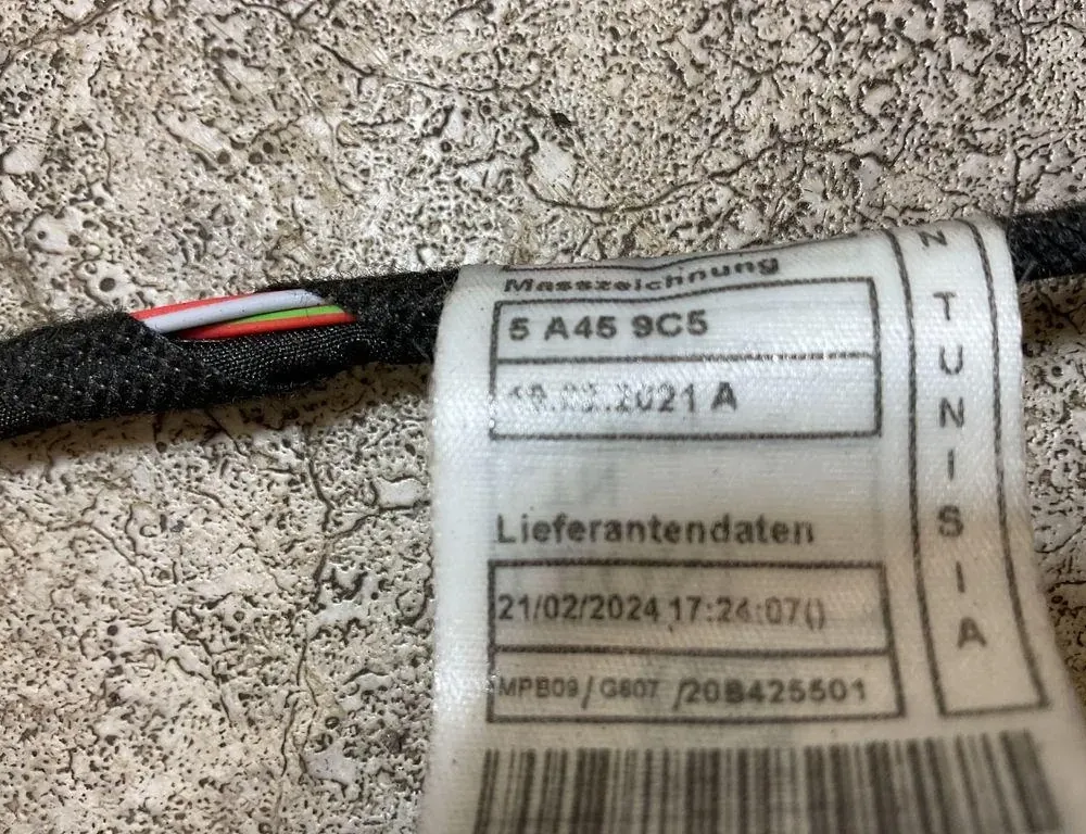 BMW i4 1 generation (2021-2024) Жгут проводов 5A459C5 33810305