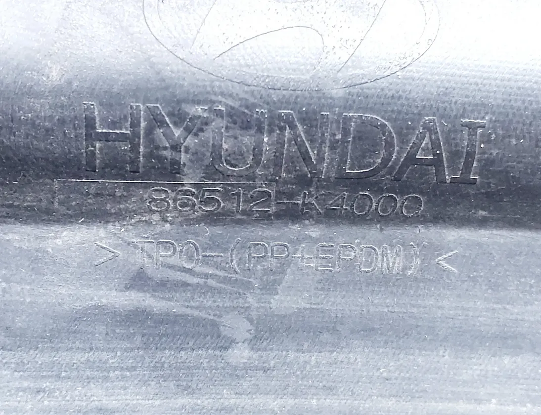 HYUNDAI Kona 1 generation (2017-2024) Apakšējais buferis (lūpa) 86512-K4000 34358184