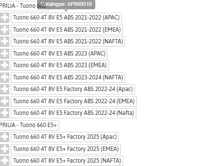 APRILIA RS Front brake disc set 2B014596,2B014597,85248R,2B004778,890960,2B002416 34357536